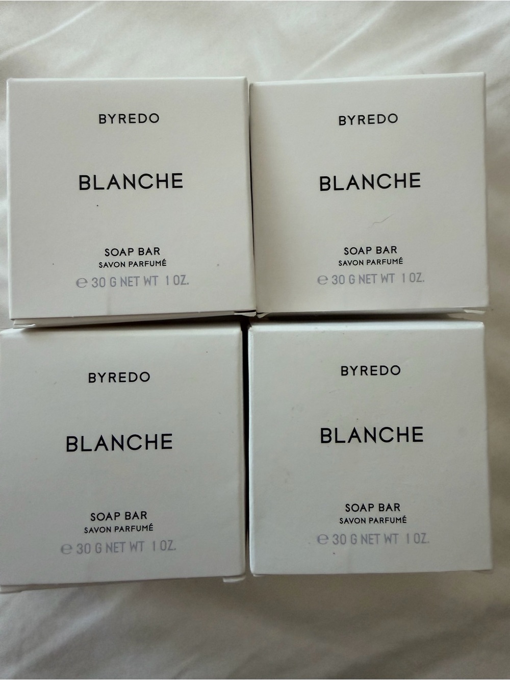 Byredo Blanche Soap Bars - White Packaging (Set of 4)